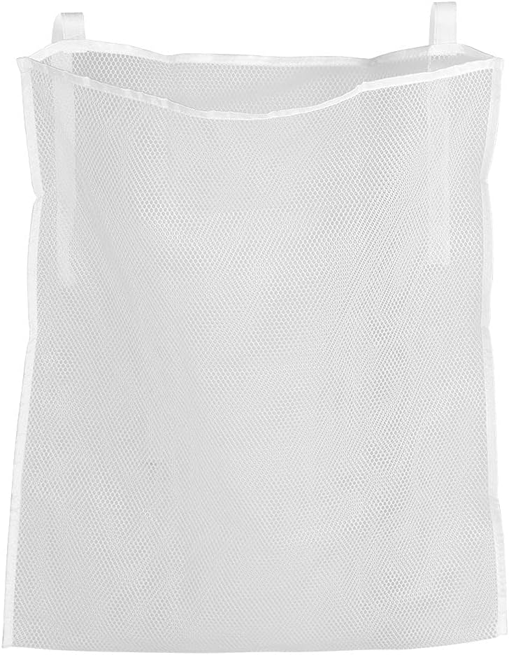 klarako Hanging Storage Bag, 1 Pcs Multifunction Mesh Large Bag Crib Nursery Organizer with Adjustable Straps for Baby Bed to storge Clothing Diapers Toys in Bedroom/Living Room/Kitchen 19.69" x 23.62" - Image 1