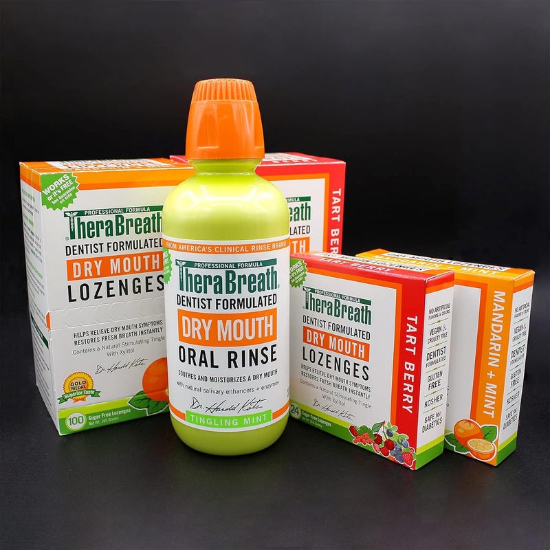 Therabreath لوحيات ثيرا بريث لجرح الفم خالية من السكر بنكهة اليوسفي والنعناع 24 حبة - Image 4