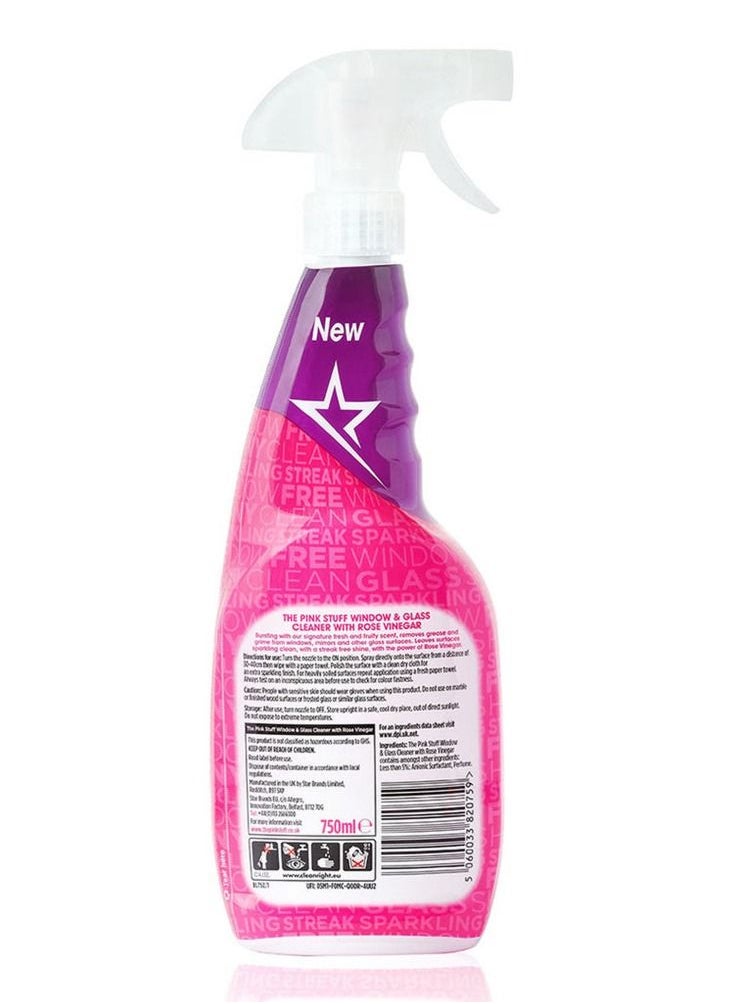 The pink stuff miricale window & glass cleaner with rose vinega