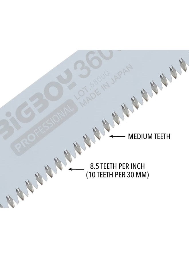 SILKY 350-36 Professional BIGBOY Folding Saw 360mm Medium Teeth,Black - Image 3