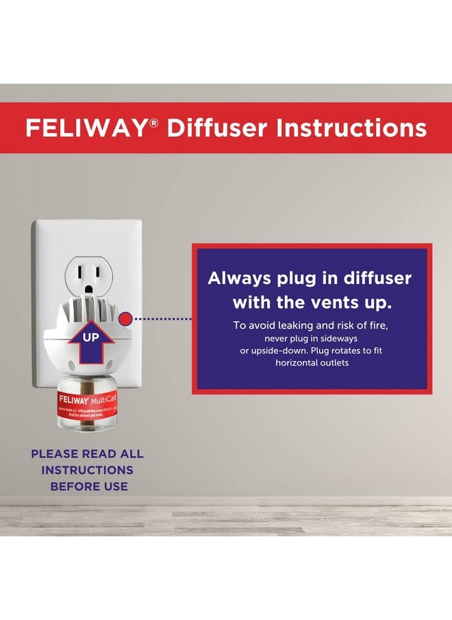 Feliway - FELIWAY MultiCat Calming Pheromone, 30 Day Refill - 6 Pack - Image 1