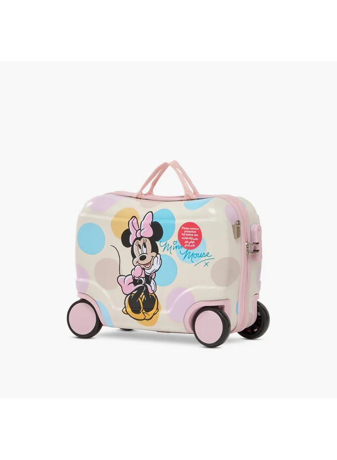 Disney Girls Minnie Mouse Print Hardcase Rider Trolley Bag - 20 inches Cabin Bag SZAC-20