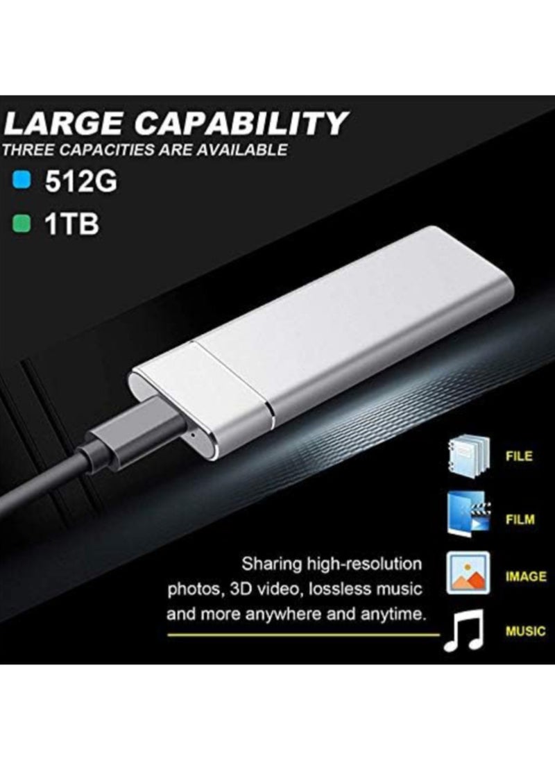 AROAQ - High Speed 10TB SSD Solid State Mobile Hard Drive Type C 3.1 Shell Mobile Hard Drive Box Enclosure - Image 1