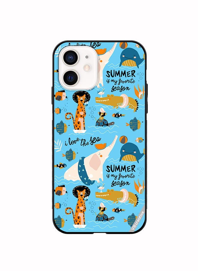 VR CREATIVE Protective Case Cover For Apple iPhone 11 Funny Cat Design Multicolour - Image 1