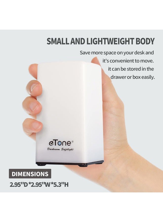 eTone Darkroom Portable Safe Light Lamp 635nm Wavelength with USB Cable Suitable for Processing B&W Film and B&W Print Paper - Image 3