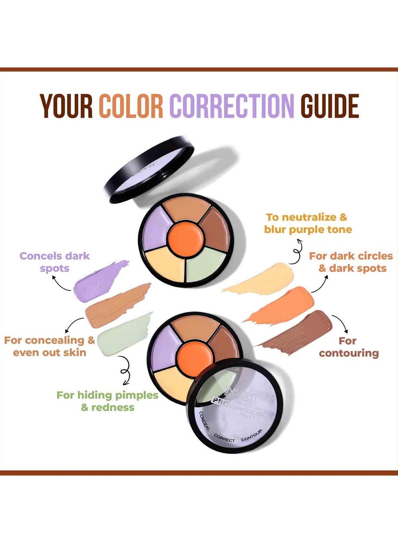 Insight Pro Waterproof Concealer Palette With Full Coverage - Image 5