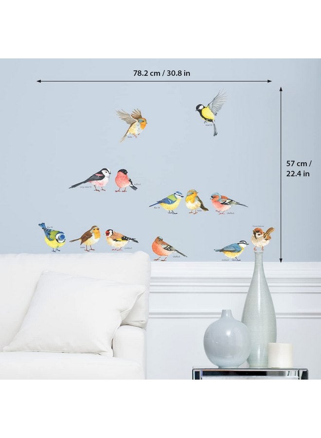 ديكو وال ملصقات حائط للأطفال من DECOWALL DS2-8038 عليها صورة طيور صغيرة، ملصقات حائط قابلة للإزالة وقابلة للتقشير واللصق لتزيين غرفة نوم الأطفال وغرفة المعيشة (صغيرة) - Image 5