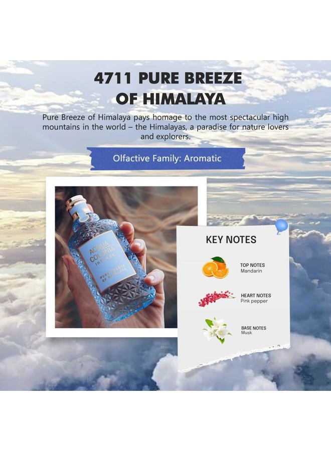 4711 Acqua Colonia Pure Breeze of Himalaya by Maurer & Wirtz Eau De Cologne Intense Spray (Unisex) 5.7 oz / 169 ml (Women) - Image 5