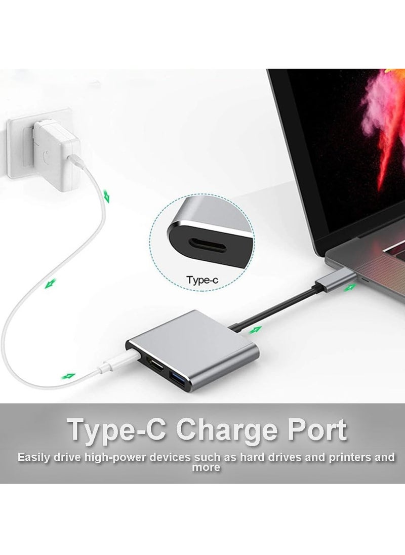 SYOSI - USB C to HDMI Adapter for iPhone Type C to 4K HDMI Adapter with 100W PD USB 3.0 Port Multiport Digital AV Converter for MacBook Pro air iPad Pro air iPhone 15 Tablets Switch and USB-C Devices - Image 1