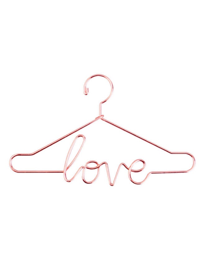 Hanging Plating Color Plating Creative Metal BJD Doll Hanger 3/6 Points Cotton Doll Mini Small Clothes Hanging-Height:75mm Silver Belt Love  - Image 5