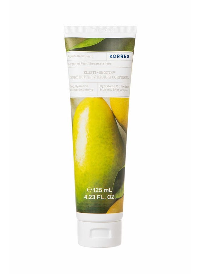 KORRES ELASTI-SMOOTH BERGAMOT PEAR BODY BUTTER 125ML - Image 1