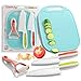 Baketivity Kid Safe Plastic Knives for Real Cooking with Cutting Board Peeler for Kitchen Knife Set with Blunt Tip Dishwasher Safe BPA Free Kids Knives for Cutting - Image 4