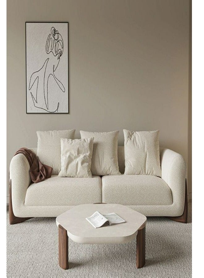 HODGE Corner sofa, size 300x180, camel color, made of durable Swedish wood and Super Soft fabric, Safa Al Madinah - Image 2