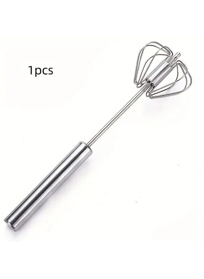 خفاقة بيض يدوية من الفولاذ المقاوم للصدأ متينة 403 خلاط للكريمة والعجين ومرنغ المقاس M - Image 1