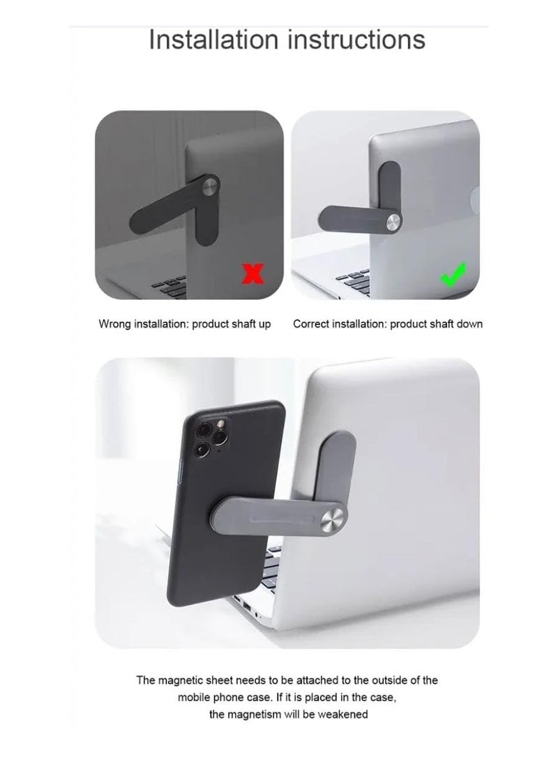 Hidden magnetic expansion car charging bracket retractable two-in-one same-screen mobile phone tablet lazy live broadcast bracket phone holder