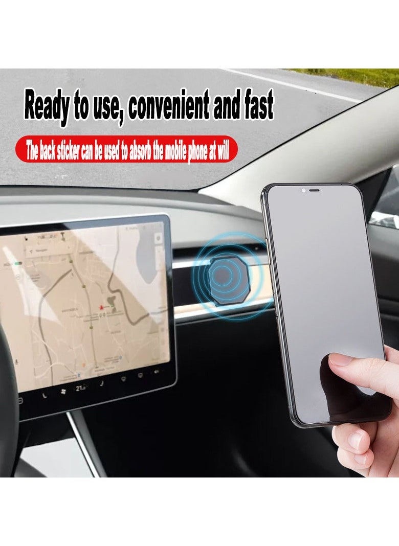 Hidden magnetic expansion car charging bracket retractable two-in-one same-screen mobile phone tablet lazy live broadcast bracket phone holder