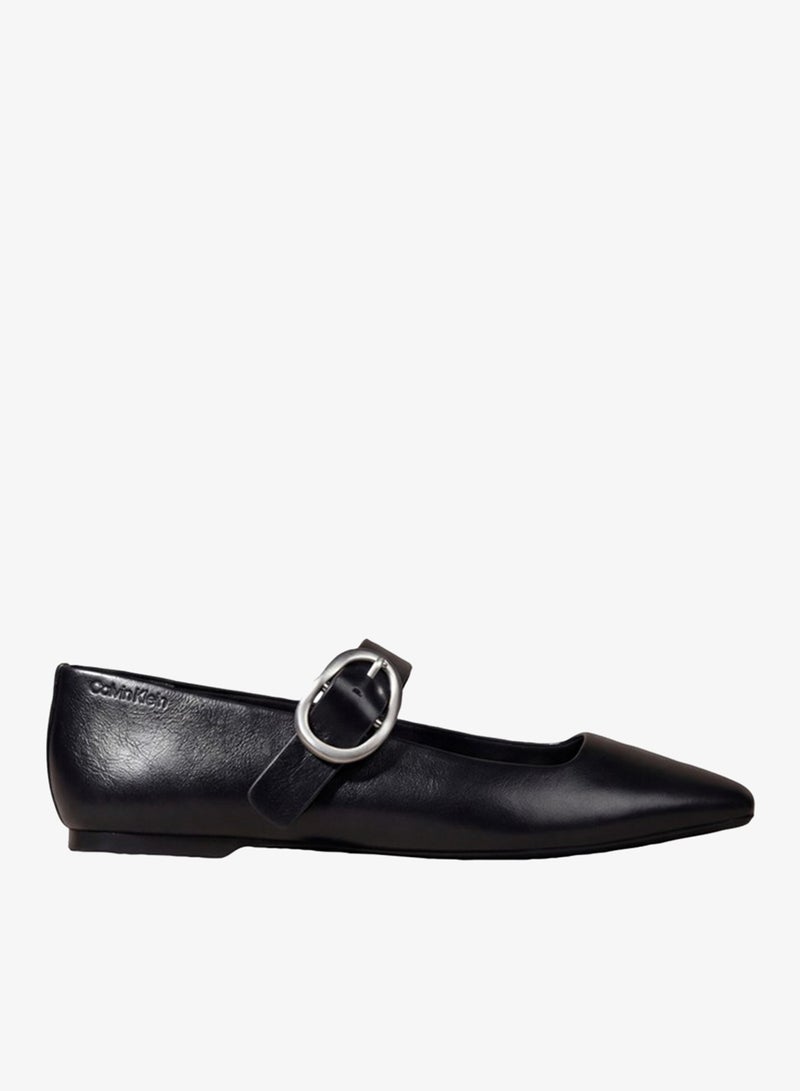 CALVIN KLEIN Leather Mary Jane Ballerinas - Image 1