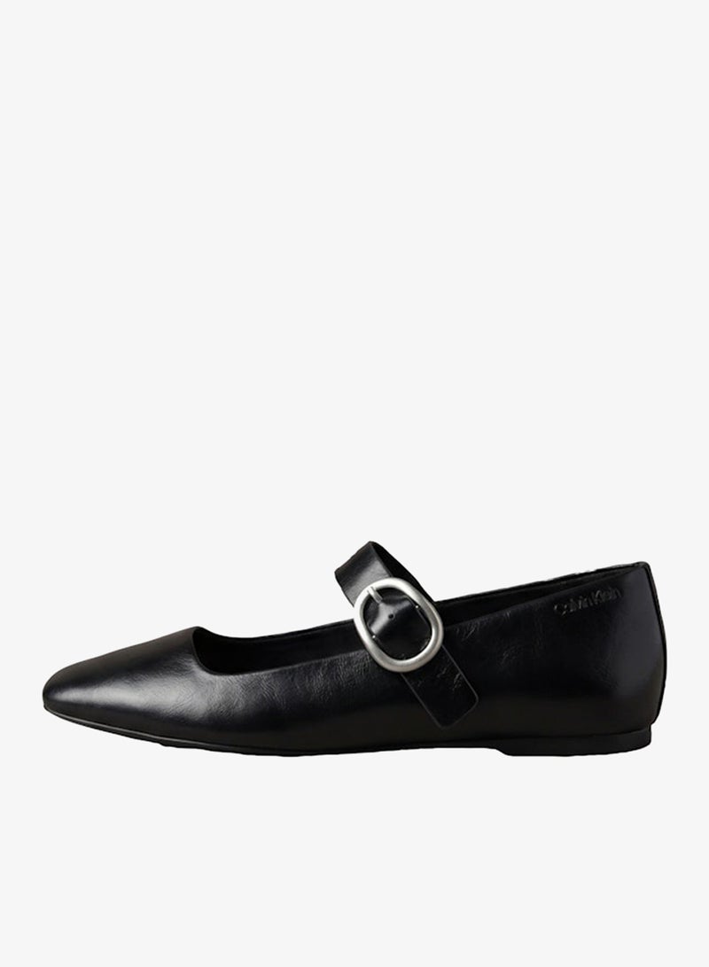CALVIN KLEIN Leather Mary Jane Ballerinas - Image 2