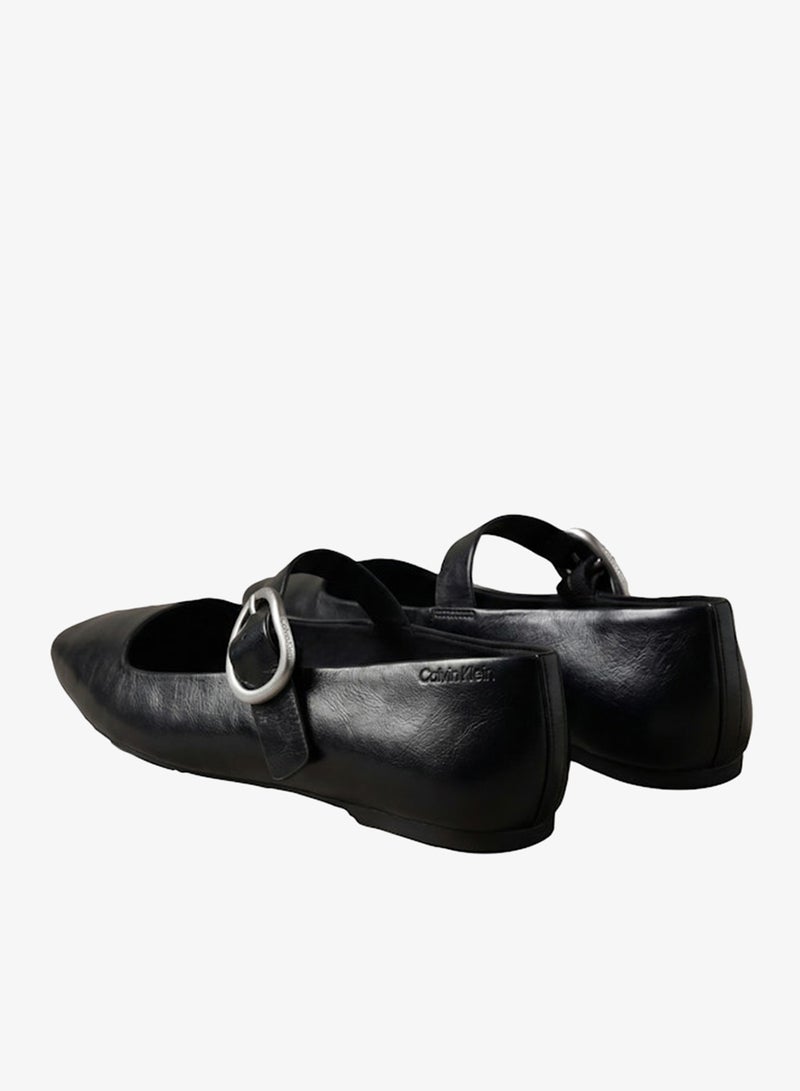 CALVIN KLEIN Leather Mary Jane Ballerinas - Image 4