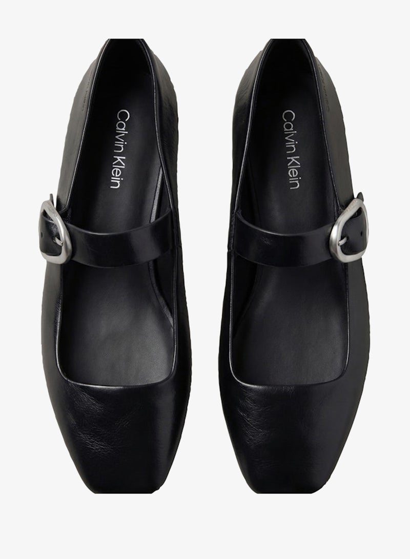 CALVIN KLEIN Leather Mary Jane Ballerinas - Image 5