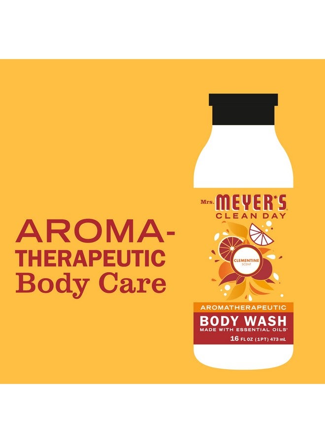 Mrs. Meyer's Clean Day Moisturizing Body Wash For Women And Men Biodegradable Shower Gel Formula Made With Essential Oils Clementine 16 Ozpack Of 3 - Image 4