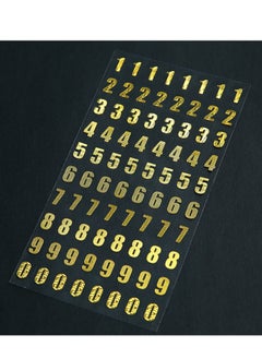 SYOSI Gold Glitter Number Stickers 7 Sheets Self Adhesive Small Numbers Reflective Sticker  for Crafts Scrapbooks and Greeting Cards, Inventory Storage Organizing 9 Types of Numbers 0-9 560 PCS  - Image 3