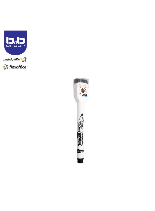 FLEXOFFICE Kids Whiteboard Set C-B05 1Pcs Board + 1Marker Board For Learning Writing, With English And Arabic - Image 2