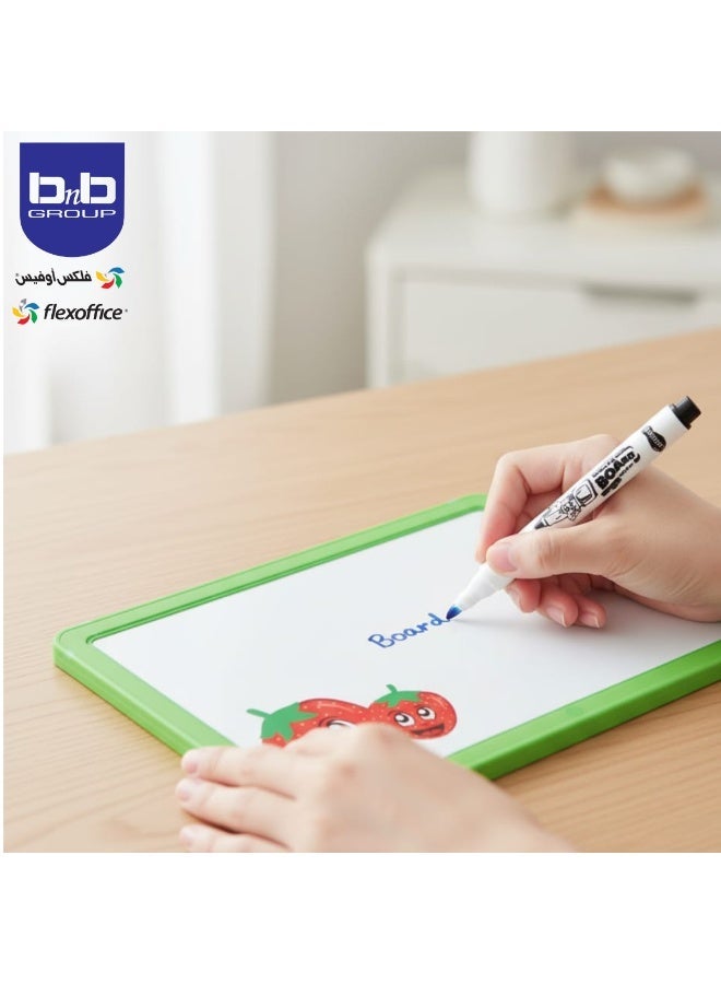 FLEXOFFICE Kids Whiteboard Set C-B05 1Pcs Board + 1Marker Board For Learning Writing, With English And Arabic - Image 3
