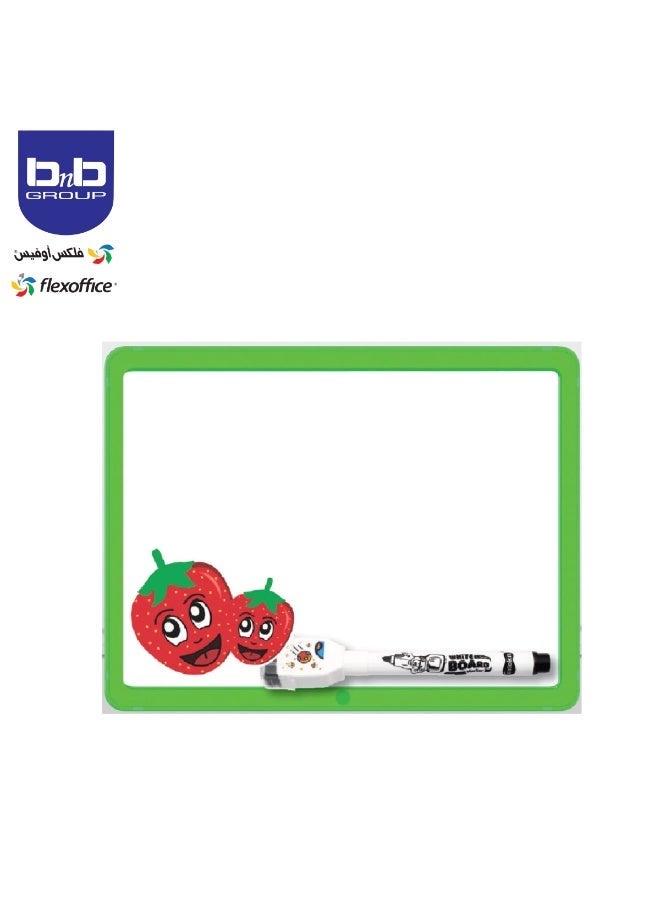 FLEXOFFICE Kids Whiteboard Set C-B05 1Pcs Board + 1Marker Board For Learning Writing, With English And Arabic - Image 4