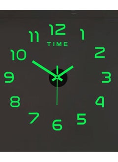 Generic ساعة حائط ديجيتال ساعة حائط خضراء مضيئة 40 سم  - Image 2