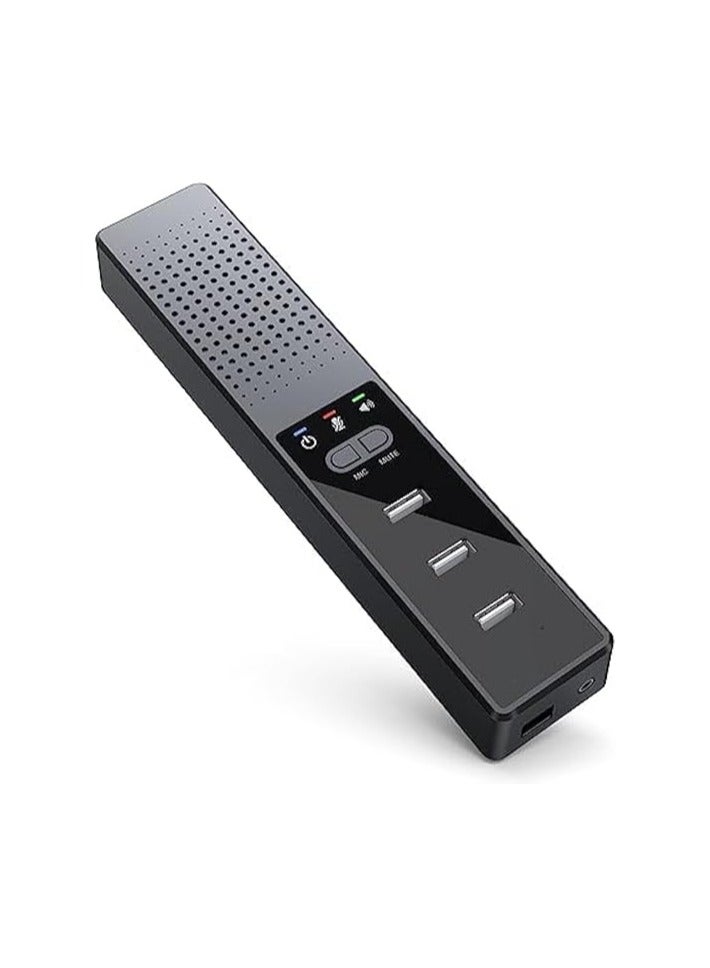erorex 3-in-1 Computer Speaker with Microphone, USB Powered PC Speakers for Smart Home Office and Online Study, Portable External Desk Speakers with Hubs, Plug & Play  - Image 1