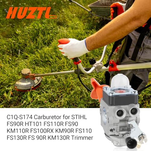 HUZTL FS 90 R Carburetor kit for Stihl FS90R FS90 FS110R FS100 KM90R KM90 FS100RX FS110 KM110R HT100 HT101 Trimmer Weed Eater C1Q-S174 Carb - Image 2