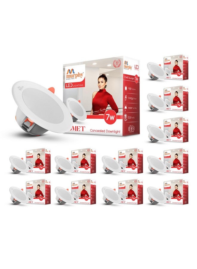 Murphy 7W Comet 3-in-1 Round LED Conceal Panel Light | Color Changing (Cool White/Green/Pink) - Suited for 3-inch Concealed Box - Pack of 12 - Image 4