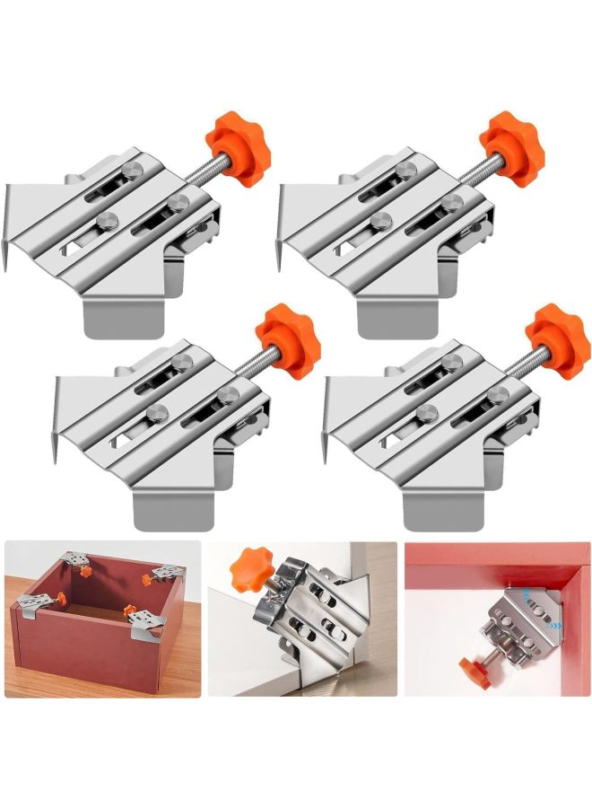 Right-angle Clip 90 Degree Holder Photo Frame Clip Frame Clip Strong Stainless Steel Set Clip Woodworking Tools-Specification Model:Stainless Steel Section B (opening) - Image 2