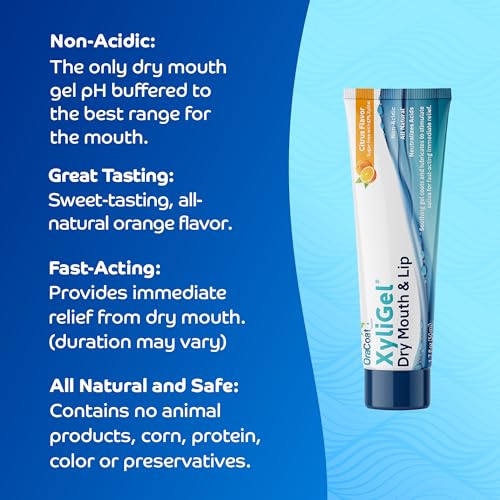 OraCoat XyliGel, Dry Mouth Gel, Soothing Citrus Oral Gel with Xylitol, Lip Moisturizer for Very Dry Lips, Lip Hydration, Sugar-Free Relief, 1.7 Fl Oz, 1 Pack. - Image 4