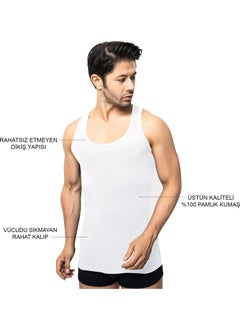 TS Men's 100% Cotton Undershirt 5-Piece Set, Comfortable Fit, Black Premium Special Box, Underwear, Underwear  - Image 2