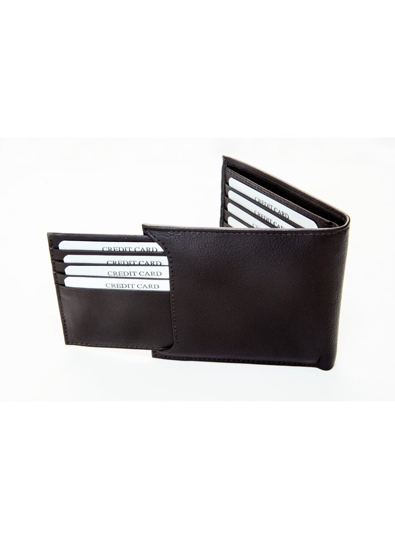 Mont Hawk Men's Genuine Leather Wallet with Removable Card Holder – Premium Bifold Wallet, Slim Leather Wallet, Credit Card Holder, Cash Wallet with Gift Box, Brown - Image 4