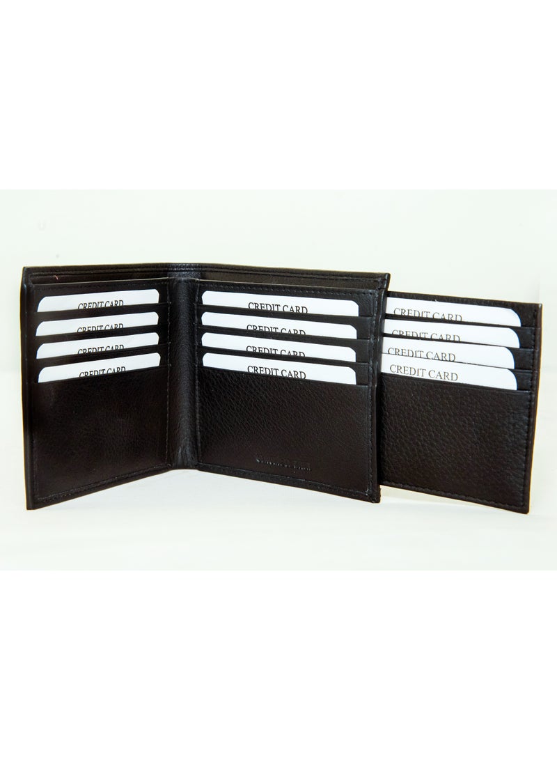 Mont Hawk Men's Genuine Leather Wallet with Removable Card Holder – Premium Bifold Wallet, Slim Leather Wallet, Credit Card Holder, Cash Wallet with Gift Box, Brown - Image 2