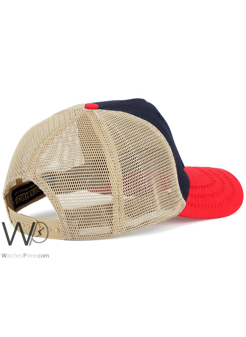 Goorin Bros Goorin Bros Panther Trucker Mesh Cap Navy Blue-Red Color Cotton Hat For Men  - Image 2