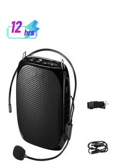 KASTWAVE Wireless Voice Amplifier Portable Mini Voice Amplifier with Wired Microphone Headset Waistband Supports MP3 Format Audio for Teachers Singing Coaches Training Presentation Tour Guide  - Image 1
