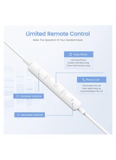 CoomBe Lightning Wired Earphones White  - Image 2