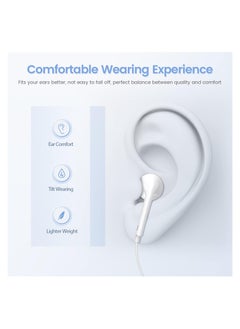CoomBe Lightning Wired Earphones White  - Image 3