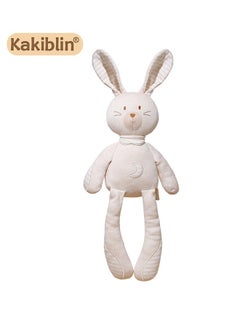 KAKIBLIN kakiblin Organic Cotton Baby Sleeping Soothing Doll Cute Long-Legged Animal Baby Sleeping Doll Stuffed Animal Doll White Rabbit Baby Products  - Image 1