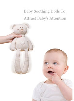 KAKIBLIN kakiblin Organic Cotton Baby Sleeping Soothing Doll Cute Long-Legged Animal Baby Sleeping Doll Stuffed Animal Doll White Rabbit Baby Products  - Image 5