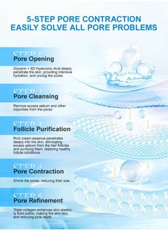 JoyPretty 8d Hyaluronic Acid Pore Shrinking Face Cream,  Deep Hydration Foundation Face Serum,  Fast Absorbing Facial Moisturizing Smooth Cream Quick Elimination Large Pores Remove Black Heads  - Image 4