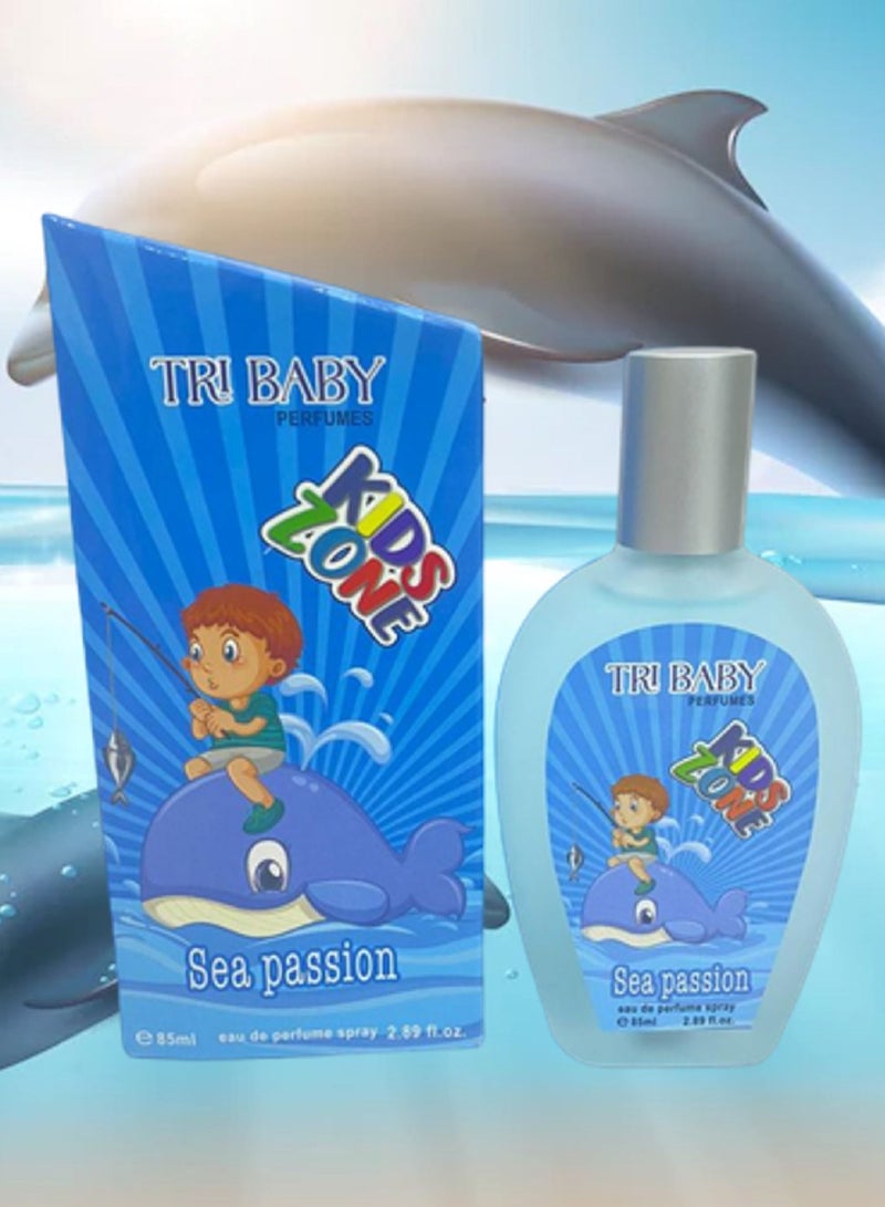 TRI 6 Pieces Sea Passion Perfume For Kids 85 Ml EDP - Image 3