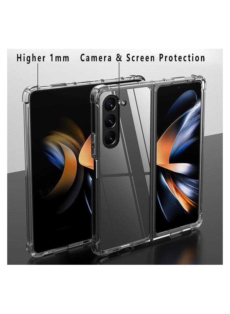 جراب لهاتف Samsung Galaxy Z Fold 5 ، جراب واقٍ صلب من الخلف وغطاء واقٍ من مادة TPU الناعم المقاوم للصدمات لهاتف Samsung Galaxy Z Fold5 5G - Image 4