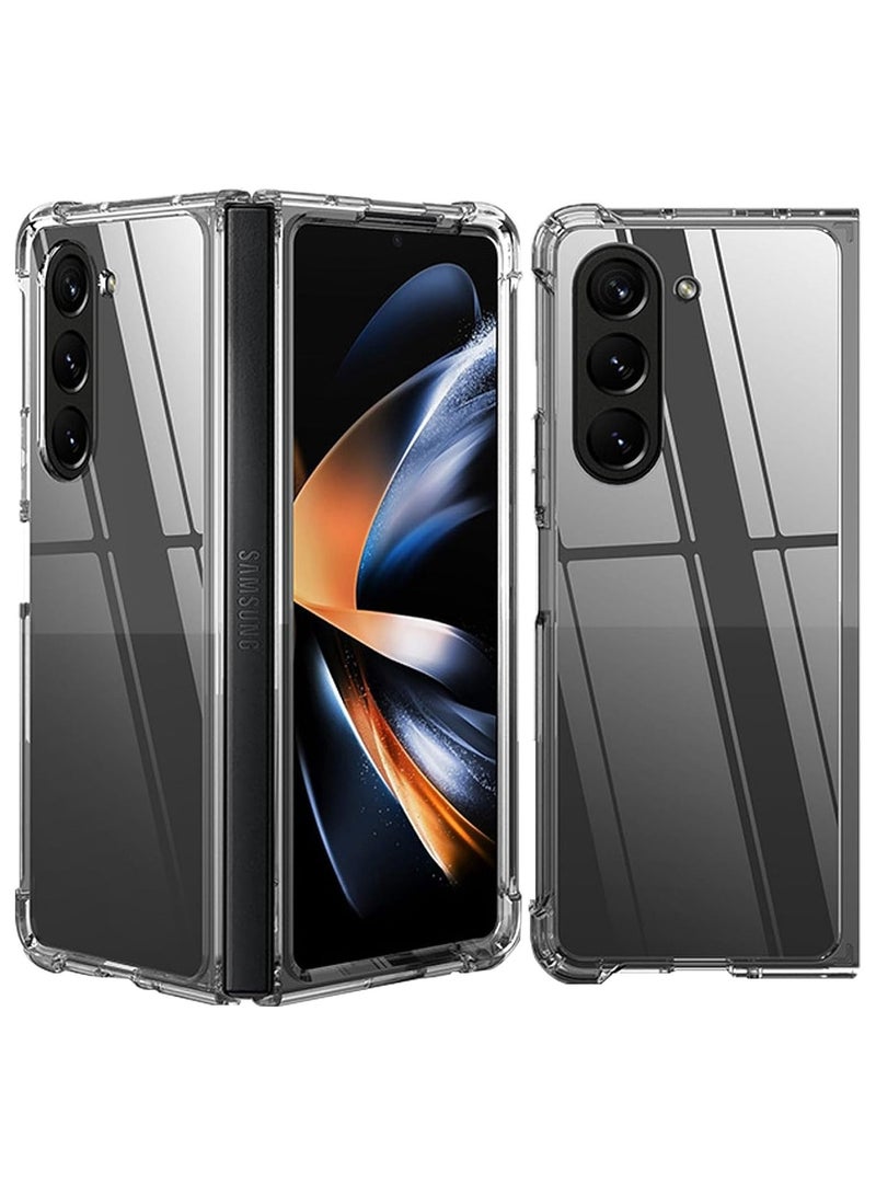 جراب لهاتف Samsung Galaxy Z Fold 5 ، جراب واقٍ صلب من الخلف وغطاء واقٍ من مادة TPU الناعم المقاوم للصدمات لهاتف Samsung Galaxy Z Fold5 5G - Image 1