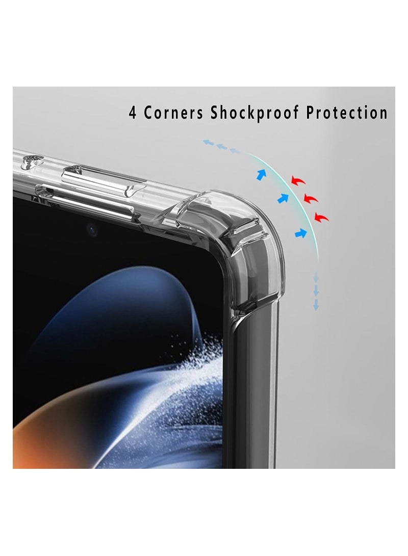 جراب لهاتف Samsung Galaxy Z Fold 5 ، جراب واقٍ صلب من الخلف وغطاء واقٍ من مادة TPU الناعم المقاوم للصدمات لهاتف Samsung Galaxy Z Fold5 5G - Image 5