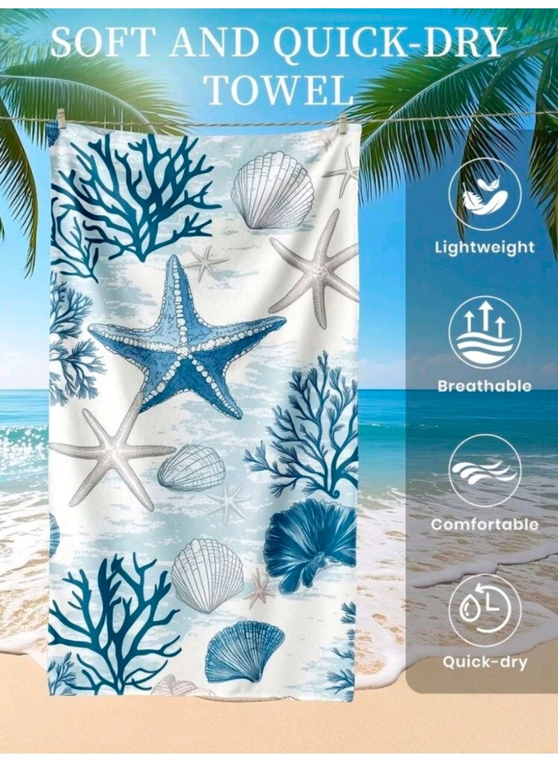 Microfiber Quick Dry Beach Blanket, Towel, Suitable For Swimming,Travel, Camping,Yoga Mat Outings Summer Beach Essentials - Image 5